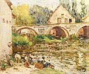 Die Wascherinnen von Moret Alfred Sisley